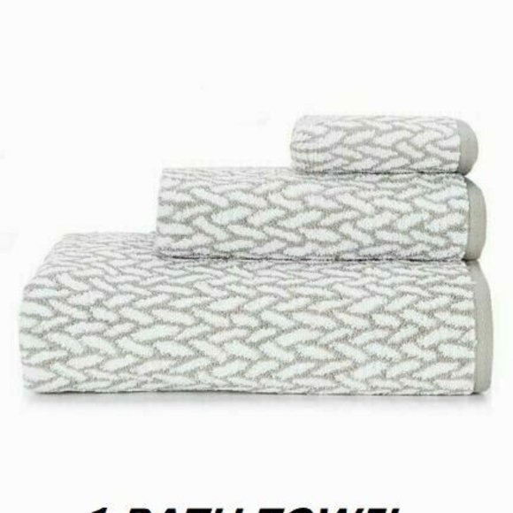 Ralph Lauren Sanders Antimicrobial Cotton 30x56 Large (1) Bath Towel Pewter Gray - Picture 6 of 6